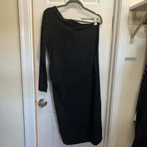 NEW H&M Black One Shoulder Maternity Dress